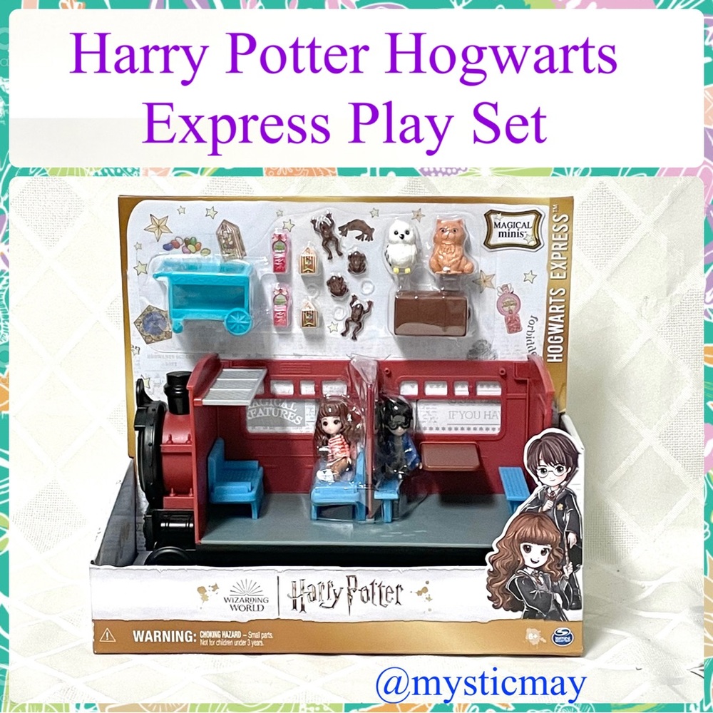 New HARRY POTTER Hogwarts Express 15 Pc Action Figures Play Set w Toy Train Doll